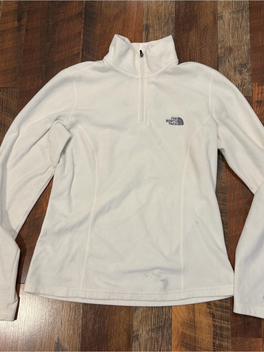 The North Face Cream Half-Zip Fleece Pullover